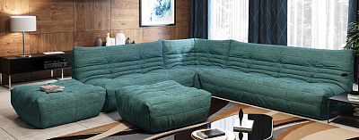 Как выбрать угловой диван-11, Серый диван ДеФранс для гостиной